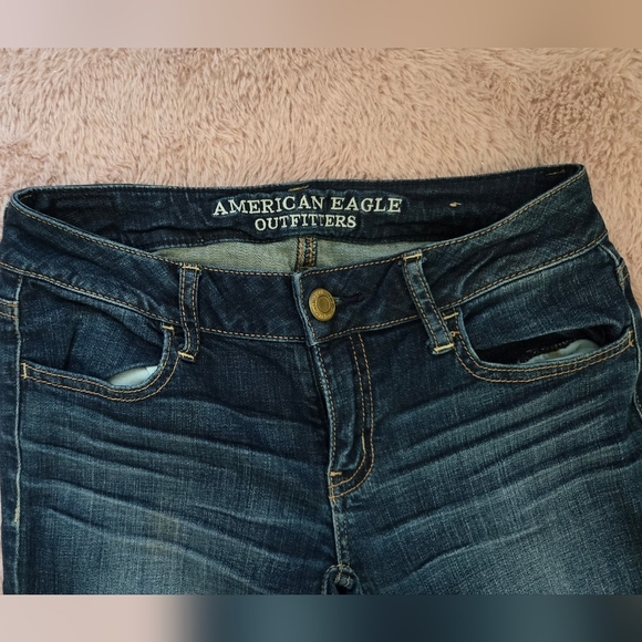 American Eagle Super Stretch Jegging Skinny Blue Women's Jeans Size 2 - Picture 3 of 5